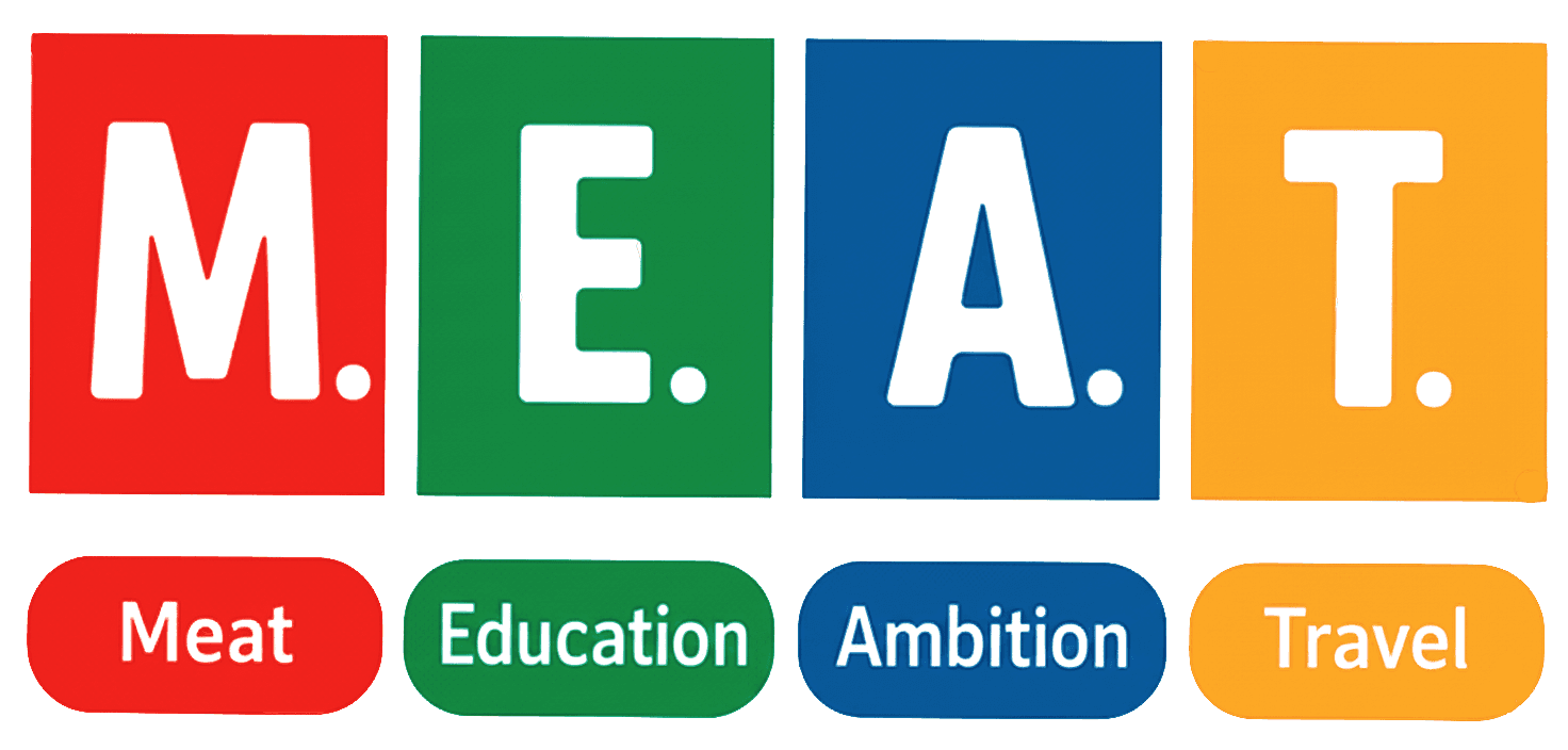 M.E.A.T. GmbH – Meat · Education · Ambition · Travel